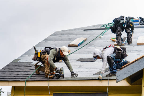 Professional Roofing technician working in Mosby, MO